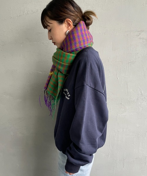 セール】[hint hint/ヒントヒント] アクリルコットン大判ストール
