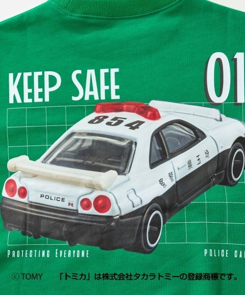 GLAZOS（グラソス）の「【SKIT0LY】【TOMICA】アソートトレーナー（スウェット・キッズ・ネイビー/トップグレー/ブラック/グリーン・100cm/120cm/110cm/140cm/130cm）」の6枚目の写真