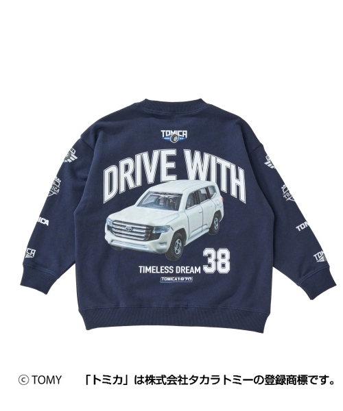 GLAZOS（グラソス）の「【SKIT0LY】【TOMICA】アソートトレーナー（スウェット・キッズ・ネイビー/トップグレー/ブラック/グリーン・100cm/120cm/110cm/140cm/130cm）」の9枚目の写真