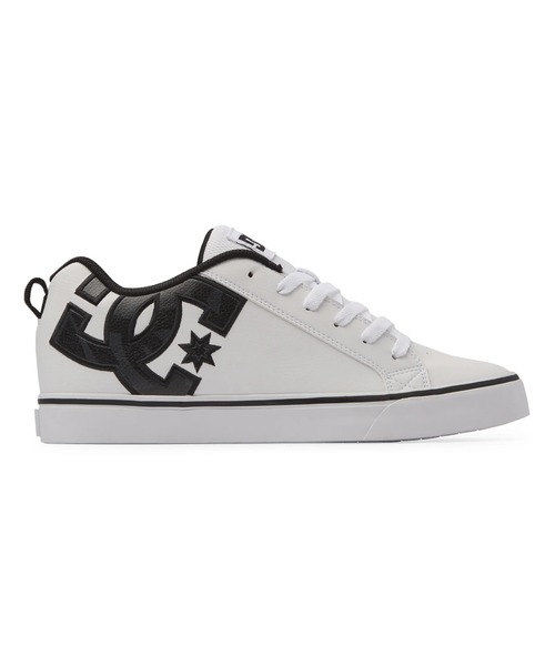 DC SHOES(ディーシーシューズ)の「COURT VULC SE SN/DCロゴローカットスニーカー(スニーカー・メンズ・ホワイト×グレー・25.5cm/26cm)」の5枚目の写真
