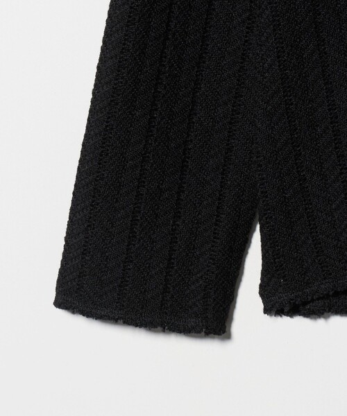 WRAPINKNOT（ラッピンノット）の「＜WRAPINKNOT＞ヘリンボーン プルオーバー ニット（ニット/セーター・レディース・ブラック・0）」の4枚目の写真