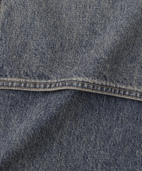 DAIRIKU(ダイリク)の「DAIRIKU / ダイリク Vintage Washed Painter Denim Wide(デニムパンツ・メンズ・ブラック/ブルー・SMALL/MEDIUM/LARGE)」の4枚目の写真