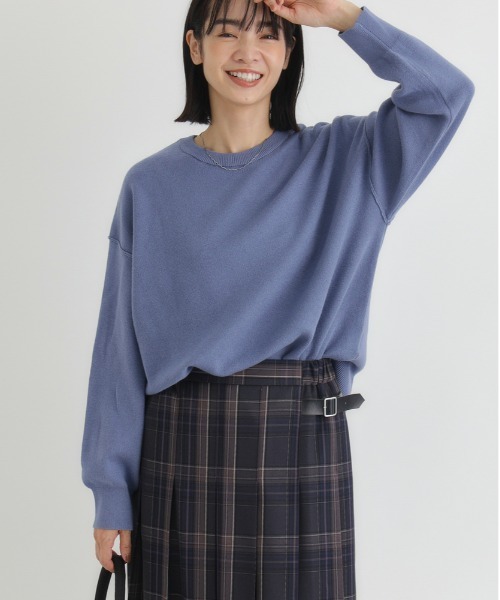 HONEYSUCKLE ROSE】スウェットライク セーター (オーバーサイズ / 軽量