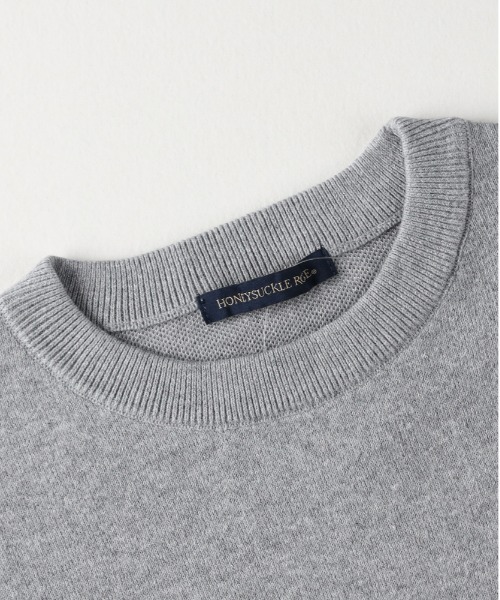 Right-on(ライトオン)の「【HONEYSUCKLE ROSE】スウェットライク セーター (オーバーサイズ / 軽量 / 通気性 / 体型カバー / 洗える / レイヤード / オールシーズン)(ニット/セーター・レディース・グレー/ブルー/ブラック/レッド/キナリ・S/M/L/XL)」の10枚目の写真