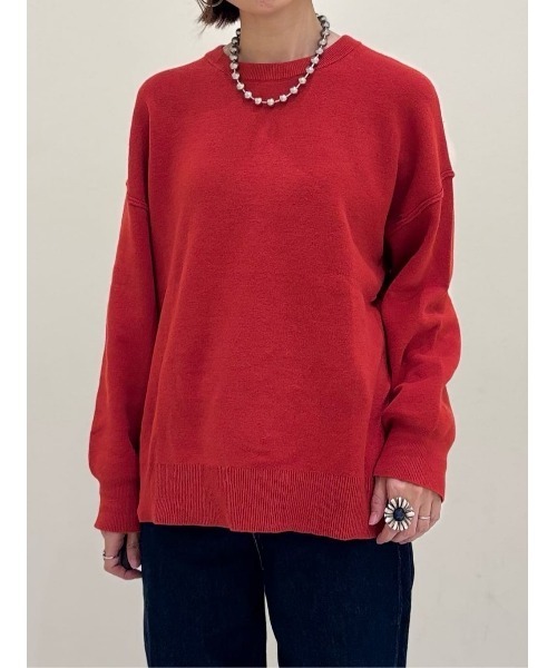 HONEYSUCKLE ROSE】スウェットライク セーター (オーバーサイズ / 軽量