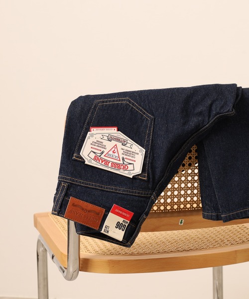 GUESS JEANS(ゲスジーンズ)の「GUESS JEANS GJ G06 MOM DENIM PANTS ゲスジーンズ インディゴデニムパンツ(デニムパンツ・レディース・インディゴブルー・29inch/27inch/25inch/24inch/28inch/26inch)」の1枚目の写真