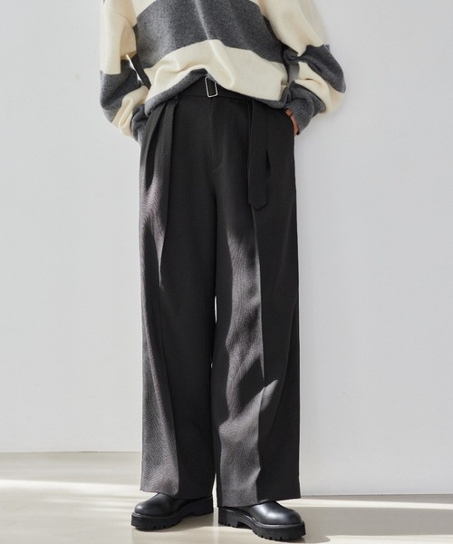 セール】BARNYARDSTORM / ヘリンボーンワイドパンツ/ ハンド