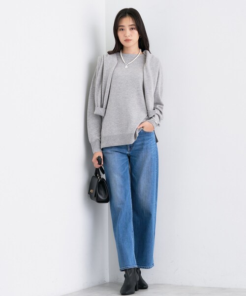 INDIVI（インディヴィ）の「【洗える／カシミヤ混】ボトルネック ドルマンスリーブニット（ニット/セーター・レディース・オフホワイト/ナチュラル/レッド系1/ブラウン系その他/サックスブルー/ダークグレー・38/34/13/05/15 /19）」の13枚目の写真