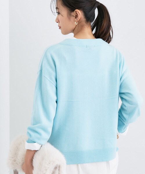 INDIVI（インディヴィ）の「【洗える／カシミヤ混】ボトルネック ドルマンスリーブニット（ニット/セーター・レディース・オフホワイト/ナチュラル/レッド系1/ブラウン系その他/サックスブルー/ダークグレー・38/34/13/05/15 /19）」の15枚目の写真