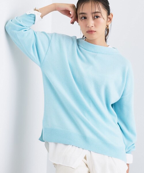 INDIVI（インディヴィ）の「【洗える／カシミヤ混】ボトルネック ドルマンスリーブニット（ニット/セーター・レディース・オフホワイト/ナチュラル/レッド系1/ブラウン系その他/サックスブルー/ダークグレー・38/34/13/05/15 /19）」の16枚目の写真