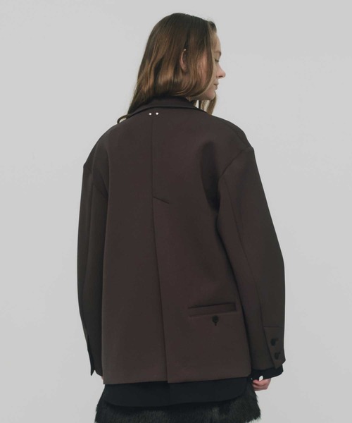 RITAN(リタン)の「【RITAN/リタン】Over Cut Jacket/オーバーカットジャケット/テーラードジャケット(テーラードジャケット・レディース・ブラウン/ブラック・FREE)」の14枚目の写真
