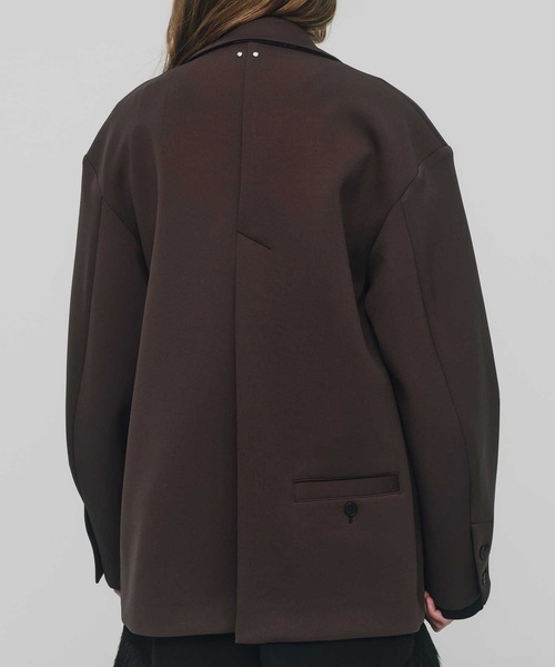 RITAN(リタン)の「【RITAN/リタン】Over Cut Jacket/オーバーカットジャケット/テーラードジャケット(テーラードジャケット・レディース・ブラウン/ブラック・FREE)」の7枚目の写真
