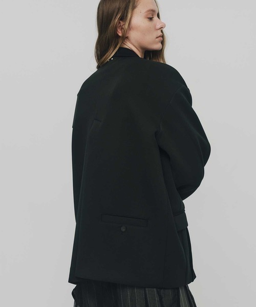 RITAN(リタン)の「【RITAN/リタン】Over Cut Jacket/オーバーカットジャケット/テーラードジャケット(テーラードジャケット・レディース・ブラウン/ブラック・FREE)」の3枚目の写真