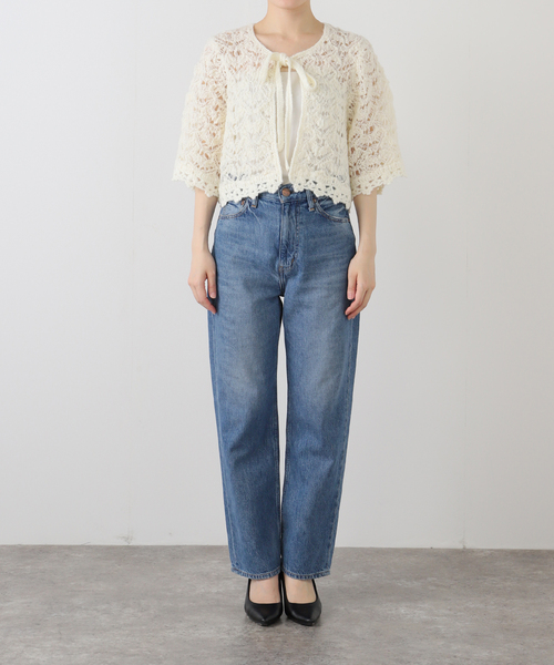 tyn.TGOR/トゴール スラブレースボレロ TG5A-J0205（カーディガン