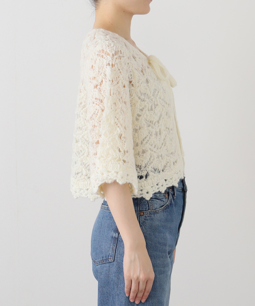 tyn.TGOR/トゴール スラブレースボレロ TG5A-J0205（カーディガン