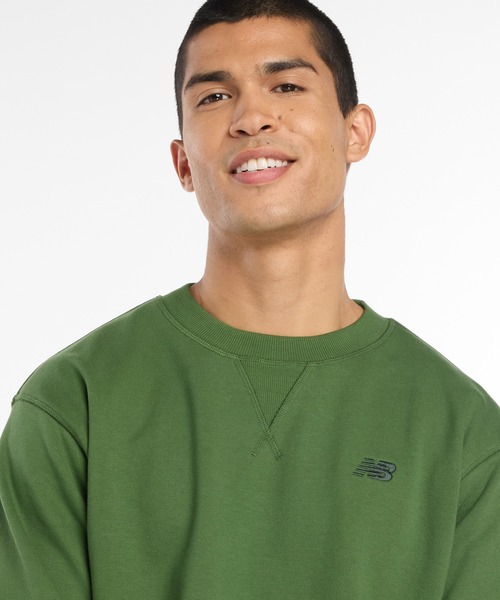 NEW BALANCE（ニューバランス）の「Athletics スウェットクルー（スウェット・メンズ・ダークグリーン・X-LARGE/LARGE/MEDIUM/SMALL/XX-LARGE）」の4枚目の写真