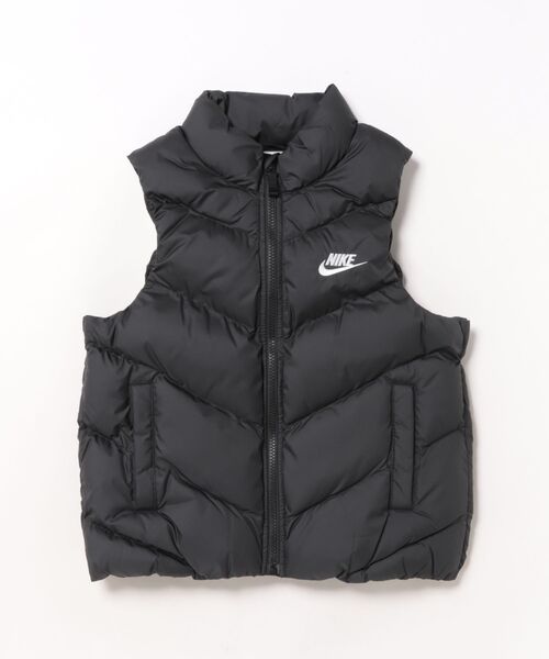 NIKE(ナイキ)の「《NIKEアパレル》K NSW TF ADP PUFFER VEST(ベスト・キッズ・レッド系その他/ブラック・130/140/150/160)」の1枚目の写真