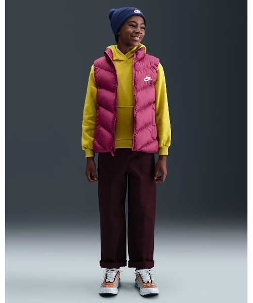 NIKE(ナイキ)の「《NIKEアパレル》K NSW TF ADP PUFFER VEST(ベスト・キッズ・レッド系その他/ブラック・130/140/150/160)」の5枚目の写真