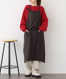 l'atelier Nuuit（アトリエヌイ）の「ウォッシュドコットンライト  フルエプロン（エプロン）」