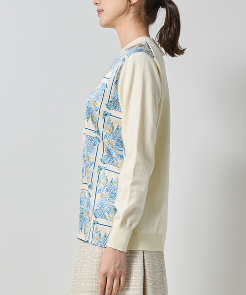 NARACAMICIE(ナラカミーチェ)の「【NARACAMICIE】GENIUS森柄ニットプルオーバー(ニット/セーター・レディース・グレー/ブラウン・XL/M)」の4枚目の写真