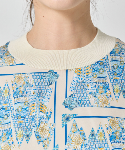 NARACAMICIE(ナラカミーチェ)の「【NARACAMICIE】GENIUS森柄ニットプルオーバー(ニット/セーター・レディース・グレー/ブラウン・XL/M)」の6枚目の写真