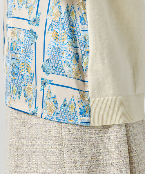 セール】【NARACAMICIE】GENIUS森柄ニットプルオーバー（ニット