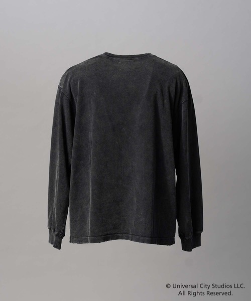 MAISON SPECIAL(メゾンスペシャル)の「《UNISEX》【MOVIE SERIES】「E.T.」- Finger - Prime-Over Crew Neck Long Sleeve T-Shirt/-指-プライムオーバークルーネックロングスリーブTシャツ【MAISON SPECIAL/メゾンスペシャル】(Tシャツ/カットソー・メンズ・ブラック/ネイビー・0/2/1)」の7枚目の写真