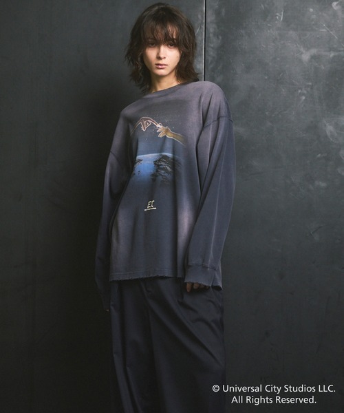 MAISON SPECIAL(メゾンスペシャル)の「《UNISEX》【MOVIE SERIES】「E.T.」- Finger - Prime-Over Crew Neck Long Sleeve T-Shirt/-指-プライムオーバークルーネックロングスリーブTシャツ【MAISON SPECIAL/メゾンスペシャル】(Tシャツ/カットソー・メンズ・ブラック/ネイビー・0/2/1)」の16枚目の写真