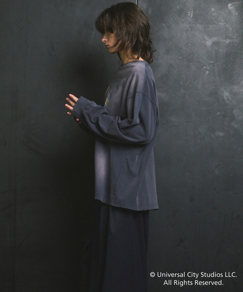 MAISON SPECIAL(メゾンスペシャル)の「《UNISEX》【MOVIE SERIES】「E.T.」- Finger - Prime-Over Crew Neck Long Sleeve T-Shirt/-指-プライムオーバークルーネックロングスリーブTシャツ【MAISON SPECIAL/メゾンスペシャル】(Tシャツ/カットソー・メンズ・ブラック/ネイビー・0/2/1)」の17枚目の写真