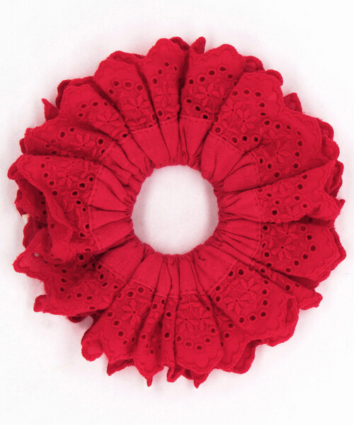 GOOD SQUISH(グッドスクイッシュ)の「GOOD SQUISH/グッドスクイッシュ BABY BLUMBERG / ヘアアクセサリー / シュシュ(シュシュ・レディース・レッド/ブラック/ホワイト・ONE SIZE)」の5枚目の写真