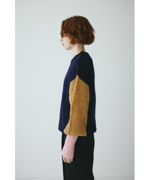 HeRIN.CYE（ヘリンドットサイ）の「Random knit tops　　ランダムニットトップス（ニット/セーター・レディース・レッド系その他/ブルー系その他3/イエロー系その他・FREE）」の9枚目の写真