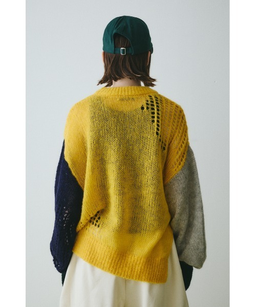 HeRIN.CYE（ヘリンドットサイ）の「Random knit tops　　ランダムニットトップス（ニット/セーター・レディース・レッド系その他/ブルー系その他3/イエロー系その他・FREE）」の21枚目の写真