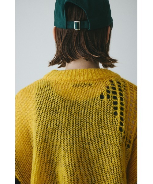 HeRIN.CYE（ヘリンドットサイ）の「Random knit tops　　ランダムニットトップス（ニット/セーター・レディース・レッド系その他/ブルー系その他3/イエロー系その他・FREE）」の4枚目の写真