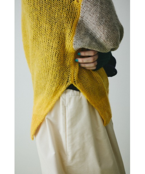 HeRIN.CYE（ヘリンドットサイ）の「Random knit tops　　ランダムニットトップス（ニット/セーター・レディース・レッド系その他/ブルー系その他3/イエロー系その他・FREE）」の7枚目の写真