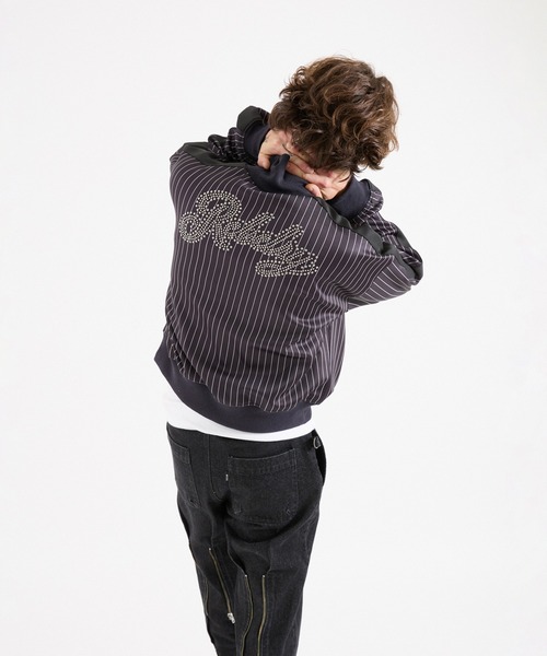 FTW（エフティダブリュー）の「【UNISEX】STRIPE TRACK JACKET（ブルゾン・メンズ・ボルドー/ブラック・LARGE/MEDIUM/SMALL）」の13枚目の写真
