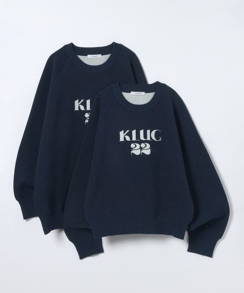 JEANASIS(ジーナシス)の「【選べるサイズ】12G Wフェイスロゴプルオーバー/618841(ニット/セーター・レディース・ネイビー/グレー/ボルドー・MEDIUM/LARGE)」の1枚目の写真