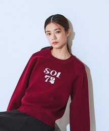 JEANASIS | 【選べるサイズ】12G Wフェイスロゴプルオーバー/618841(ニット/セーター)