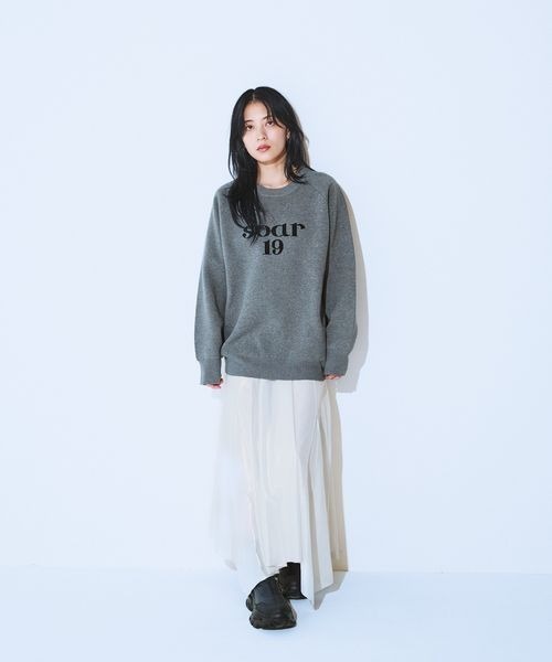 JEANASIS(ジーナシス)の「【選べるサイズ】12G Wフェイスロゴプルオーバー/618841(ニット/セーター・レディース・ネイビー/グレー/ボルドー・MEDIUM/LARGE)」の21枚目の写真