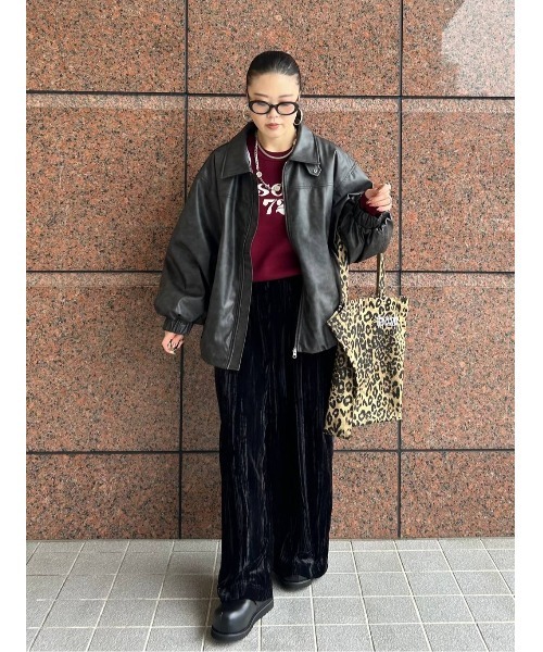 JEANASIS(ジーナシス)の「【選べるサイズ】12G Wフェイスロゴプルオーバー/618841(ニット/セーター・レディース・ネイビー/グレー/ボルドー・MEDIUM/LARGE)」の16枚目の写真