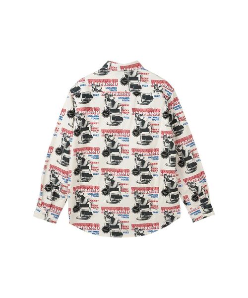 HYSTERIC GLAMOUR（ヒステリックグラマー）の「HYSTERIC HAIR CUT柄 レギュラーカラーシャツ（シャツ/ブラウス・メンズ・ホワイト系その他/ブラック系その他・MEDIUM/LARGE/X-LARGE/SMALL）」の3枚目の写真