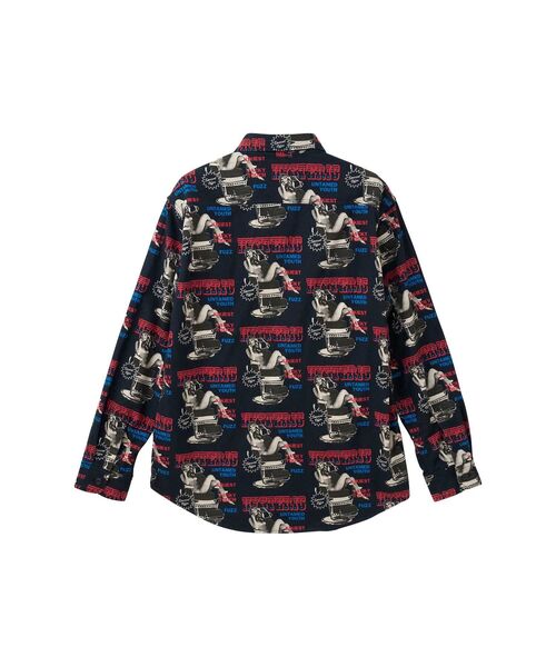 HYSTERIC GLAMOUR（ヒステリックグラマー）の「HYSTERIC HAIR CUT柄 レギュラーカラーシャツ（シャツ/ブラウス・メンズ・ホワイト系その他/ブラック系その他・MEDIUM/LARGE/X-LARGE/SMALL）」の5枚目の写真