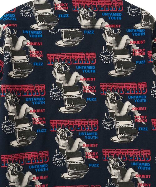 HYSTERIC GLAMOUR（ヒステリックグラマー）の「HYSTERIC HAIR CUT柄 レギュラーカラーシャツ（シャツ/ブラウス・メンズ・ホワイト系その他/ブラック系その他・MEDIUM/LARGE/X-LARGE/SMALL）」の6枚目の写真