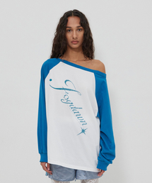 FOGDAWN（フォグダウン）の「Stardust Raglan Long Sleeve (blue)（Tシャツ/カットソー）」