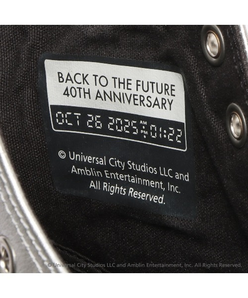 CONVERSE(コンバース)の「CONVERSE ALL STAR TM HI / BACK TO THE FUTURE(コンバース オールスター TM HI / バック・トゥ・ザ・フューチャー)(スニーカー・メンズ・シルバー系・23cm/23.5cm/24cm/24.5cm/25cm/25.5cm/26cm/26.5cm/27cm/27.5cm/28cm/29cm)」の9枚目の写真