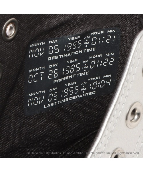 CONVERSE(コンバース)の「CONVERSE ALL STAR TM HI / BACK TO THE FUTURE(コンバース オールスター TM HI / バック・トゥ・ザ・フューチャー)(スニーカー・メンズ・シルバー系・23cm/23.5cm/24cm/24.5cm/25cm/25.5cm/26cm/26.5cm/27cm/27.5cm/28cm/29cm)」の10枚目の写真