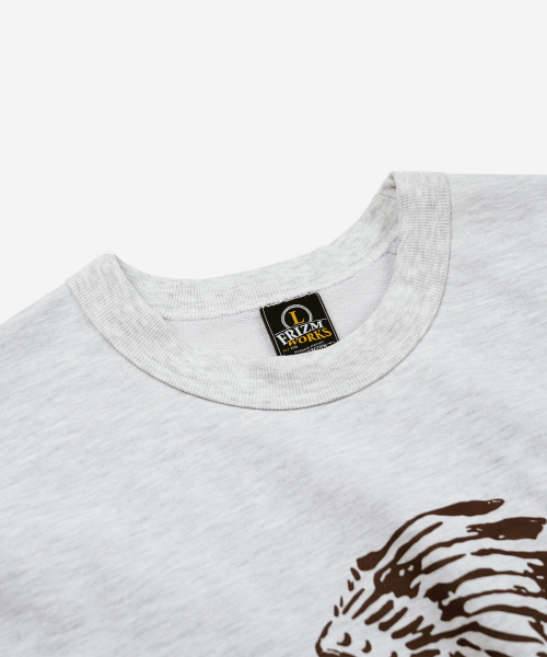 FRIZMWORKS(フリズムワークス)の「TURTLE ISLAND SWEATSHIRT _ WHITE MELANGE(スウェット・メンズ・その他・LARGE/X-LARGE/SMALL/MEDIUM)」の3枚目の写真