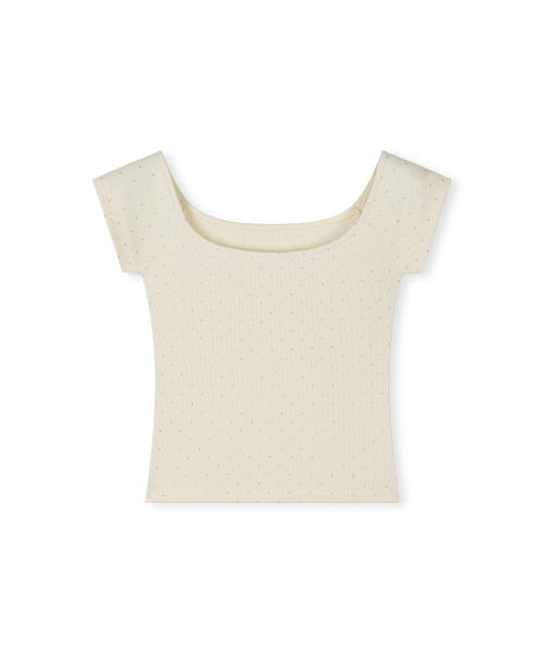 MOAA(モア)の「ムーンライトスクープTシャツ(アイボリー)(Tシャツ/カットソー・レディース・その他・SMALL/MEDIUM)」の2枚目の写真