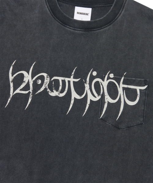 NOMANUAL（NOMANUAL）の「A.R LONG SLEEVE TEE - WASHED BLACK（Tシャツ/カットソー・レディース・その他・MEDIUM/LARGE/X-LARGE）」の6枚目の写真