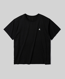 オリジナルバードのロゴ刺繍Tシャツ[ブラック]