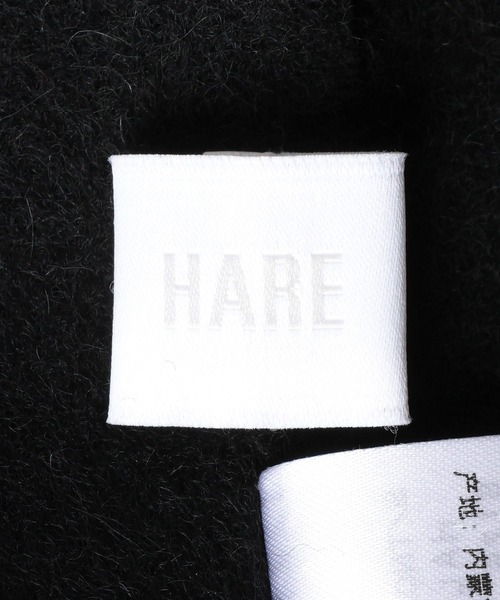 HARE（ハレ）の「ウールカシミヤマフラー(HARE)（ストール/ショール・レディース・ブラック/ボルドー・FREE）」の8枚目の写真